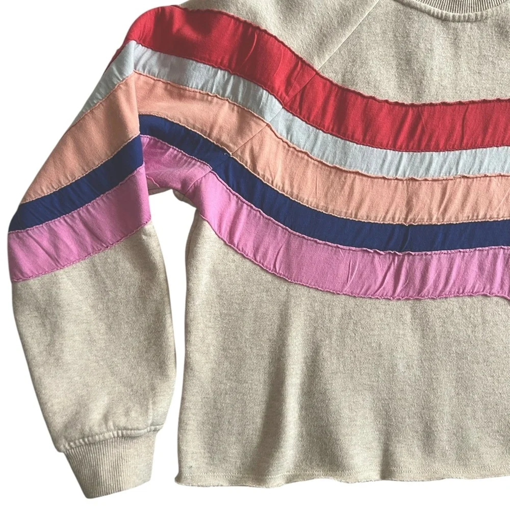 Marine Layer Archive Cozy Surfcore Beachgirl Crop Oh Hey Pullover Size:S - Picture 8 of 10